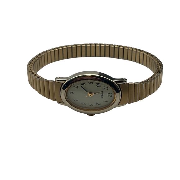 Classic Timeless Timex Women's Quartz Watch 18mm - New Battery - Expansion Band - Picture 4 of 6